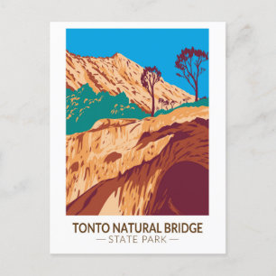 Carte Postale Tonto Natural Bridge State Park Arizona Vintage