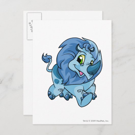 Carte Postale Tonu bleu (Devant / Derrière)