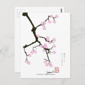 Carte Postale Tony Fernandes sakura chanceux 7 (Devant / Derrière)