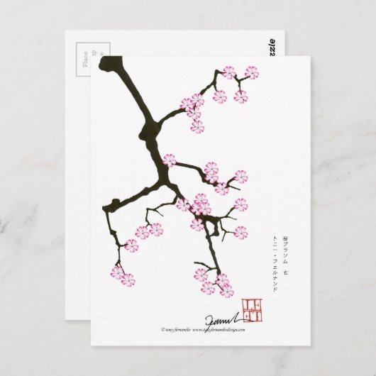 Carte Postale Tony Fernandes sakura chanceux 7 (Devant / Derrière)
