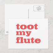 Carte Postale Toot Ma Flûte (Devant / Derrière)