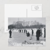 Carte Postale TOP Curling Old School (Devant / Derrière)