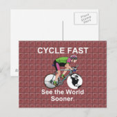 Carte Postale TOP Cycle Fast (Devant / Derrière)