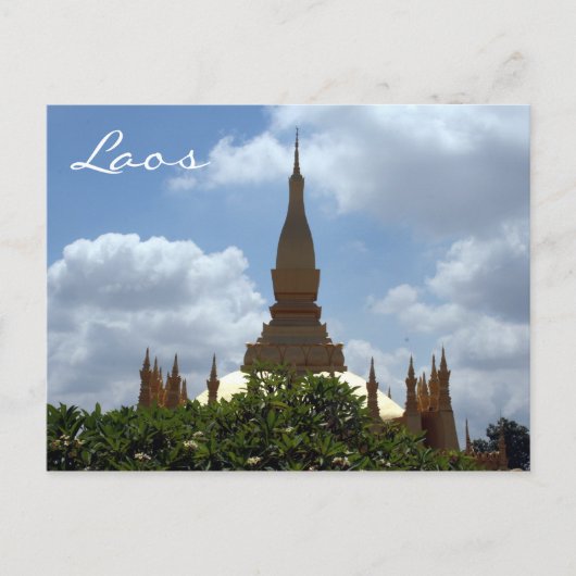 Carte Postale top golden stupa laos (Devant)