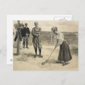 Carte Postale TOP Golf Girl (Devant / Derrière)