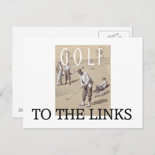 Carte Postale TOP Links Golf (Devant / Derrière)