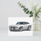 Carte Postale Top noir blanc Chevelle 1968 (Debout devant)