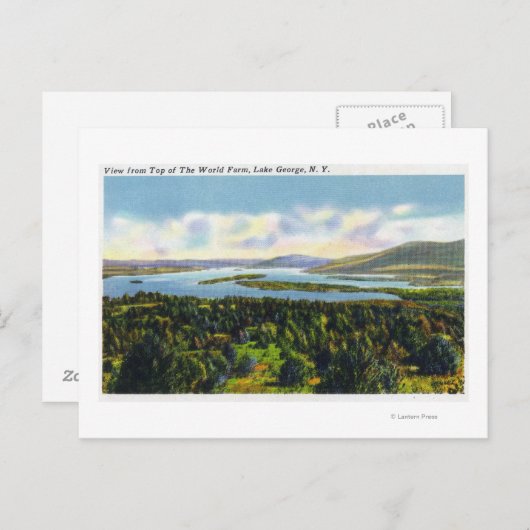 Carte Postale Top of the World Farm Vue sur le lac (Devant / Derrière)