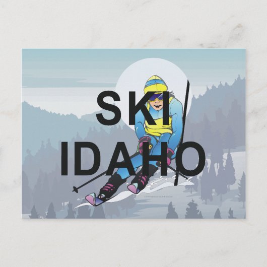 Carte Postale TOP Ski Idaho (Devant)