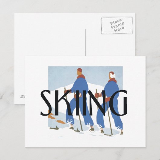 Carte Postale TOP Skiing (Devant / Derrière)