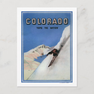 Carte Postale Top the Nation - Affiche promotionnelle sur le ski