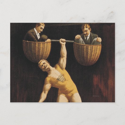 Carte Postale TOP Weighlifting Old School (Devant)