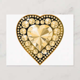 Carte Postale Topaz Gem Heart