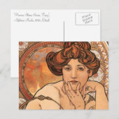 Carte Postale Topaz par Mucha (Devant / Derrière)