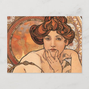 Carte Postale Topaz par Mucha