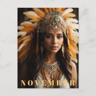 Carte Postale *~* Topaze dorée AP53 Pierre de naissance de NOVEM