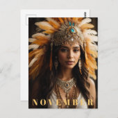 Carte Postale *~* Topaze dorée AP53 Pierre de naissance de NOVEM (Devant / Derrière)