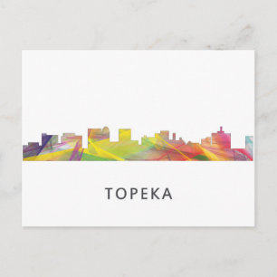 CARTE POSTALE TOPEKA KANSAS SKYLINE WB1