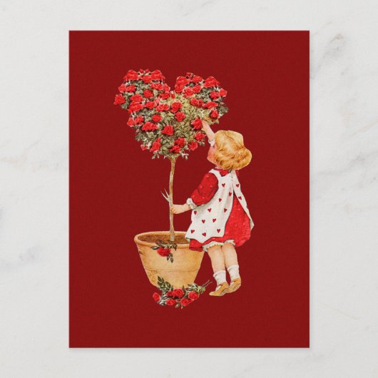 Carte Postale Topiaire en forme de coeur (Devant)