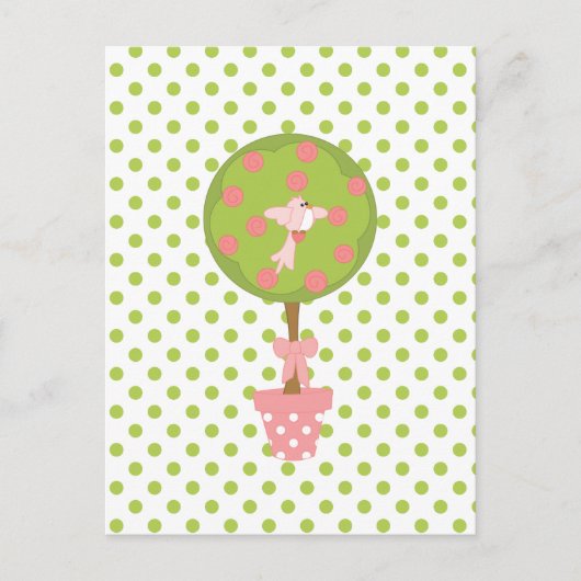 Carte Postale Topiary WIth Bird (Devant)