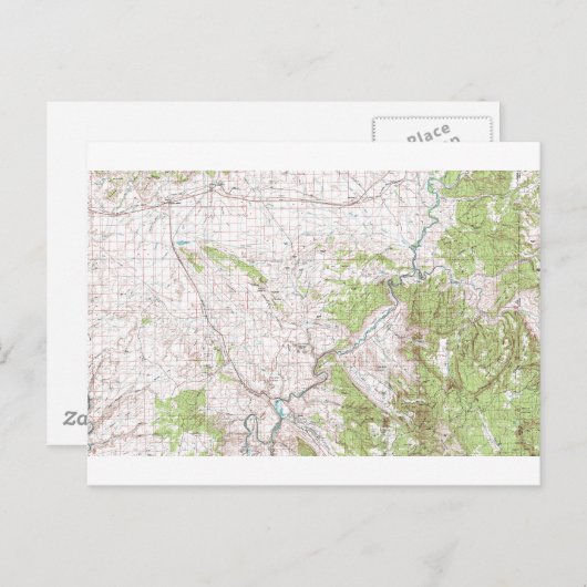 Carte Postale Topographic (Devant / Derrière)