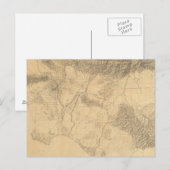 Carte Postale Topographie de Los Angeles et San Bernardino (Devant / Derrière)