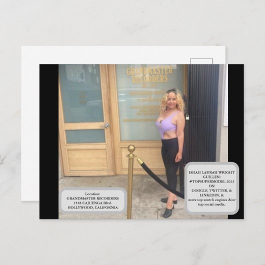 CARTE POSTALE #TOPSUPERMODEL2023 (Devant / Derrière)