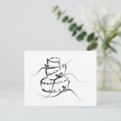 Carte Postale Topsy Turvy Mariage Cake (Debout devant)