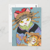 Carte postale Tora Oiran (Devant / Derrière)