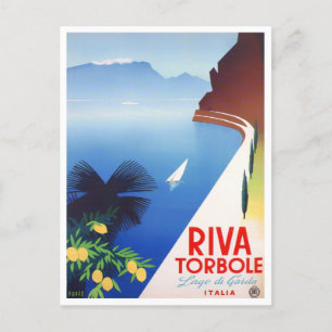 Carte Postale Torbole Garda Lake Italie voyage millésime