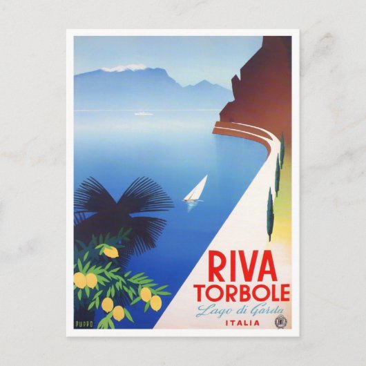 Carte Postale Torbole Garda Lake Italie voyage millésime (Devant)