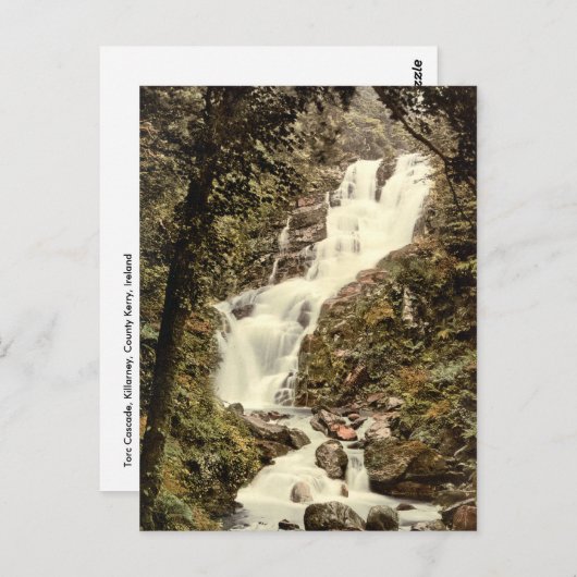 Carte Postale Torc Cascade, Killarney, comté de Kerry (Devant / Derrière)