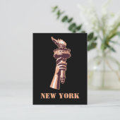 Carte Postale Torche de la Liberté, New York (Debout devant)
