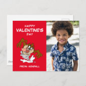 Carte Postale Tornade à bulles TAZ™ | Saint Valentin (Devant / Derrière)