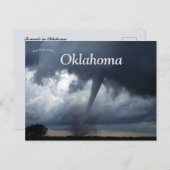 Carte Postale Tornade abattue en Oklahoma (Devant / Derrière)