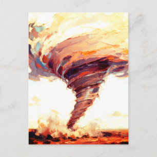 Carte Postale Tornade Art Tempête