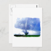 Carte Postale Tornade bleue (Devant / Derrière)