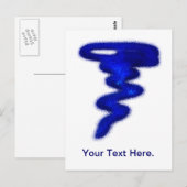 Carte Postale Tornade bleue (Devant / Derrière)