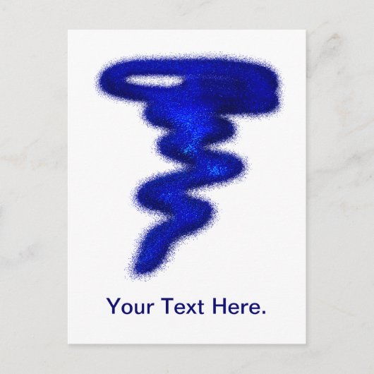 Carte Postale Tornade bleue (Devant)