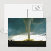 Carte Postale Tornade de catégorie F5 approchant Elie Manitoba (Devant / Derrière)