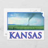 Carte Postale Tornade du Kansas (Devant / Derrière)