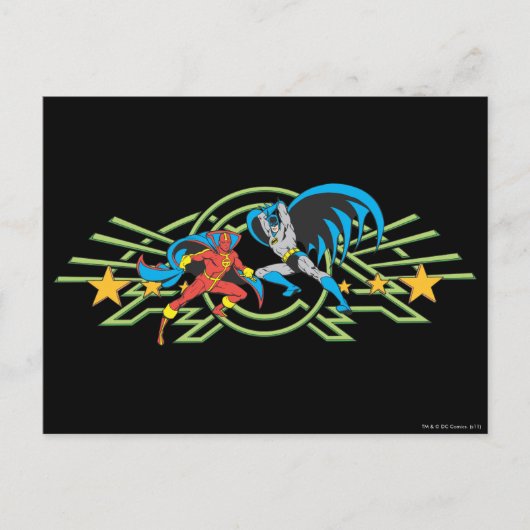 Carte Postale Tornade rouge + Batman (Devant)