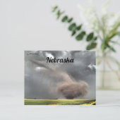 Carte Postale Tornado à Hildreth Franklin Comté Nebraska (Debout devant)
