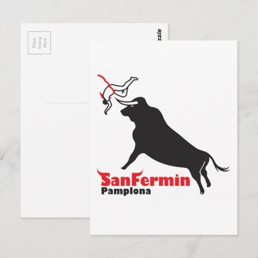 Carte Postale toro (Devant / Derrière)