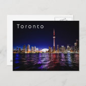 Carte Postale Toronto à Night, Canada (Devant / Derrière)