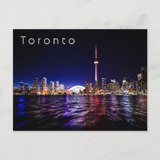 Carte Postale Toronto à Night, Canada (Devant)
