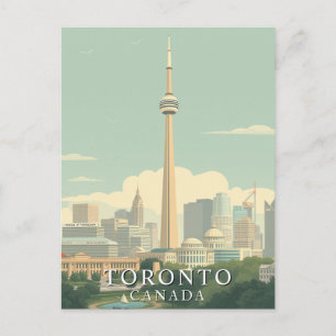 Carte Postale Toronto, Canada City Retro Art