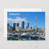 Carte Postale Toronto Canada City Skyline (Devant / Derrière)