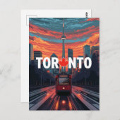 Carte Postale Toronto Canada CN Tower Streetcar (Devant / Derrière)