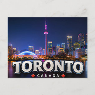 Carte Postale Toronto Canada Front de lac Skyline Exploration ur